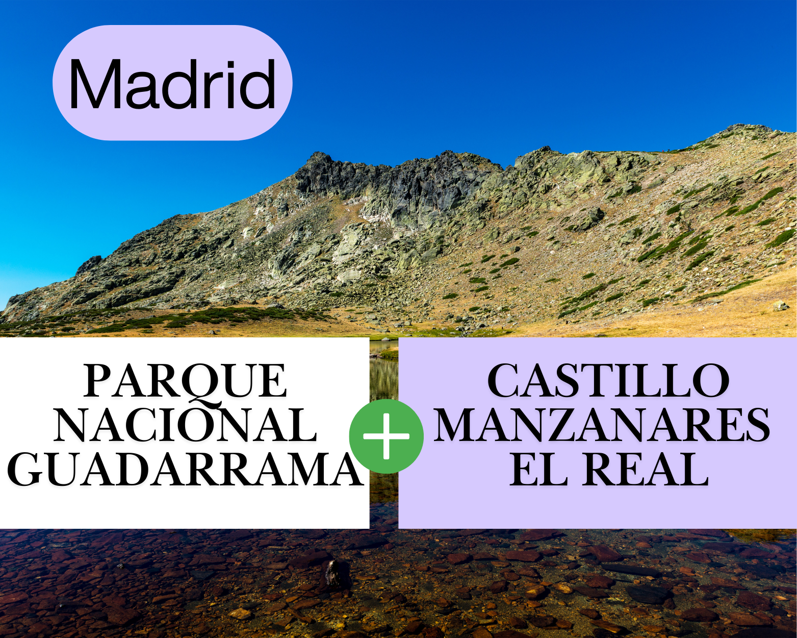 Parque Nacional de Guadarrama Y Castillo Manzanares El Real Desde Madrid